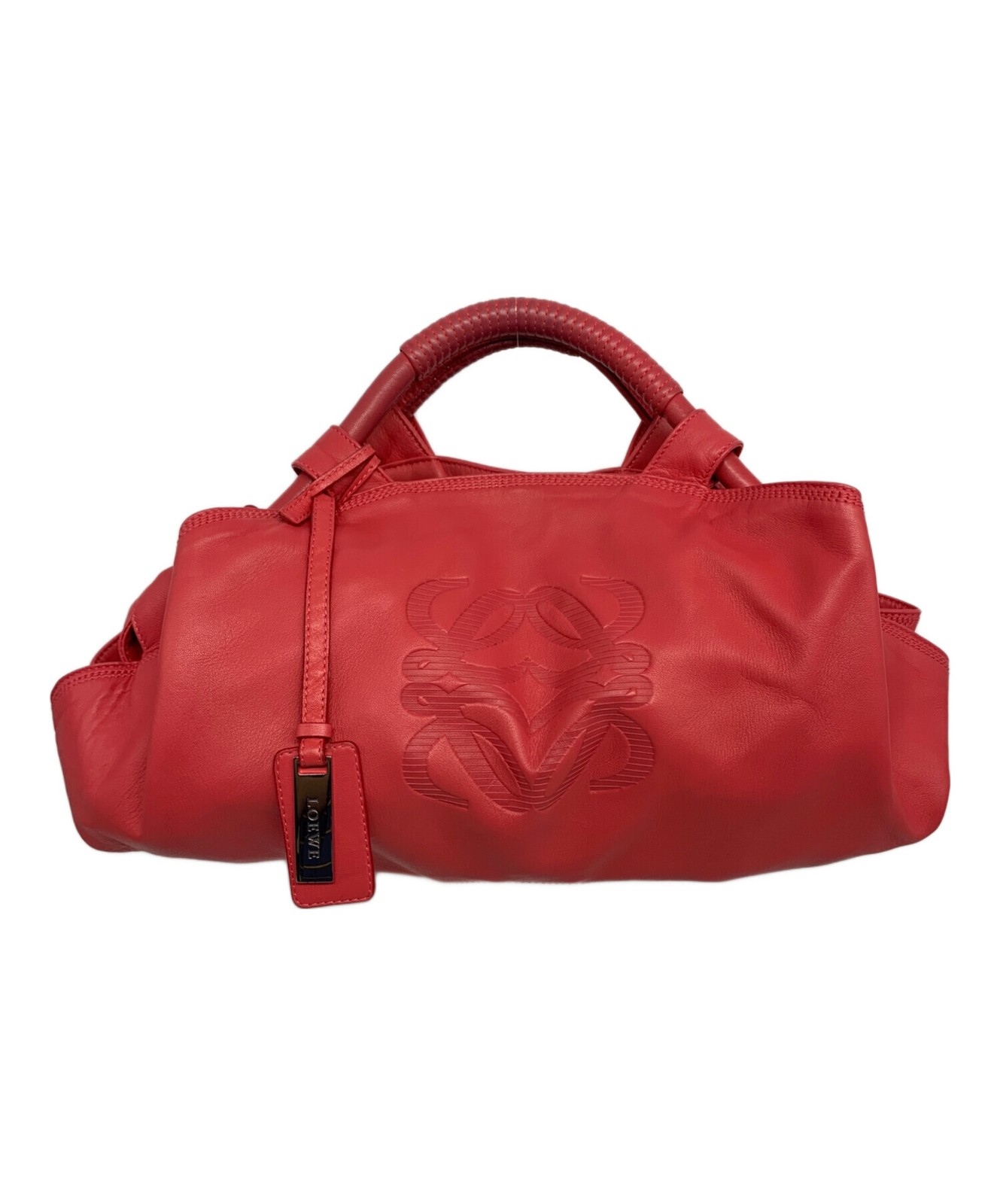 LOEWE Handbag Nappa Aire Leather Pink Authentic From Japan