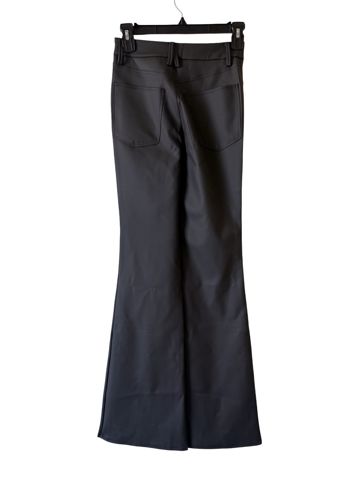 Good American Women’s High Rise Flare Faux Leather Pants Size 0/25