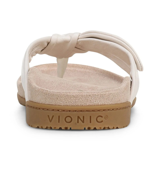 VIONIC Eva Toe Post Sandal, Sea Salt Leather