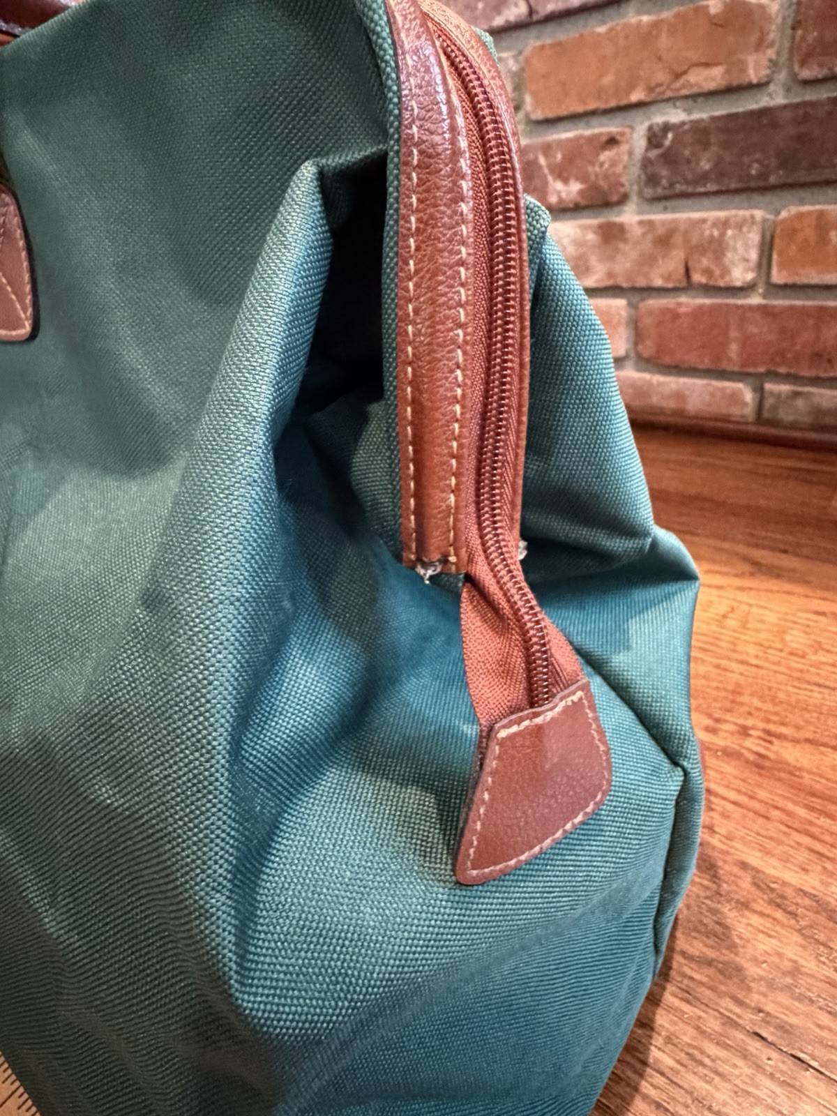 Vintage Ralph Lauren Weekender Duffle Bag 80’s-90’s Green Canvas Travel Tote