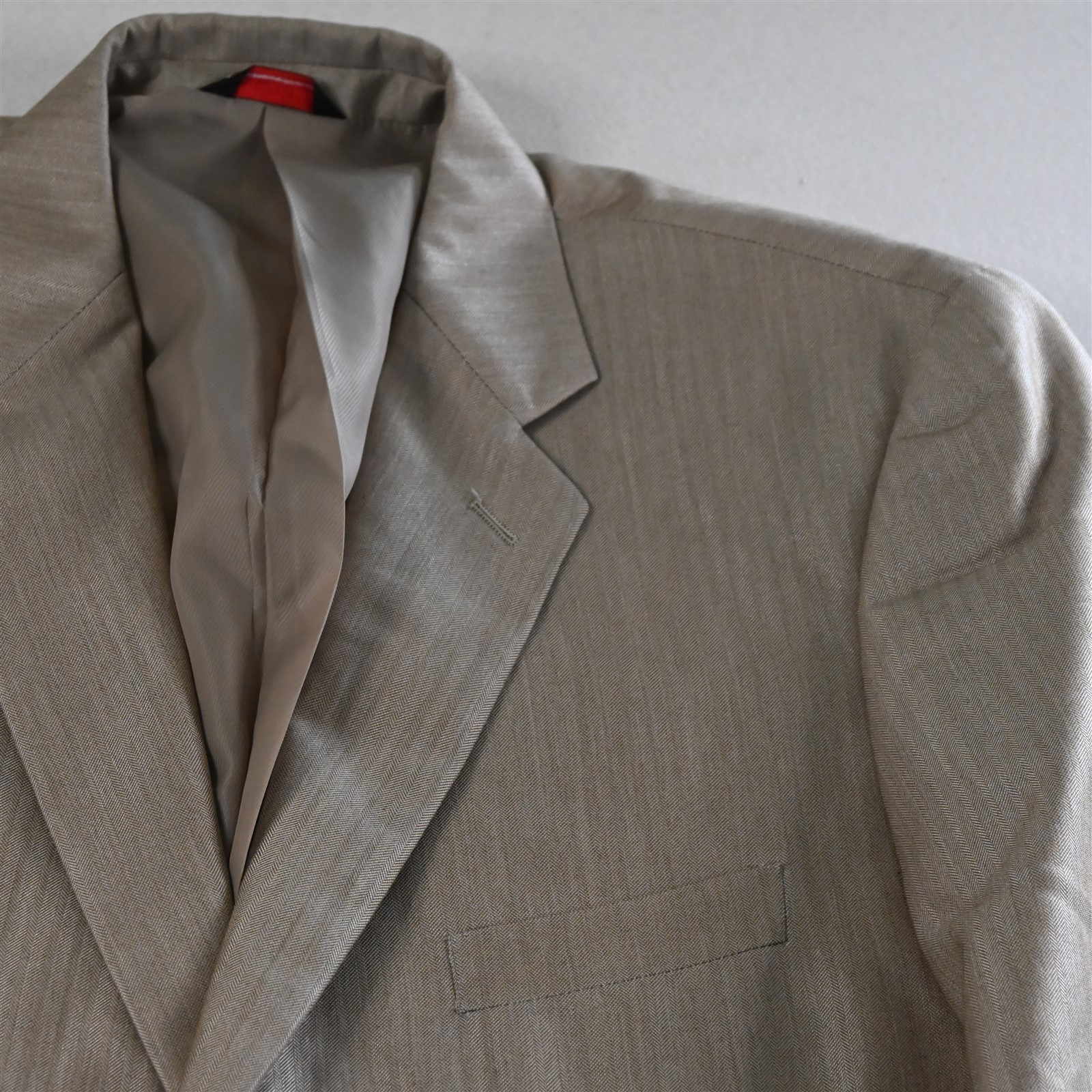 Lineage 46L 38×30 Khaki Herringbone High Performance Mens Jacket Pants Suit