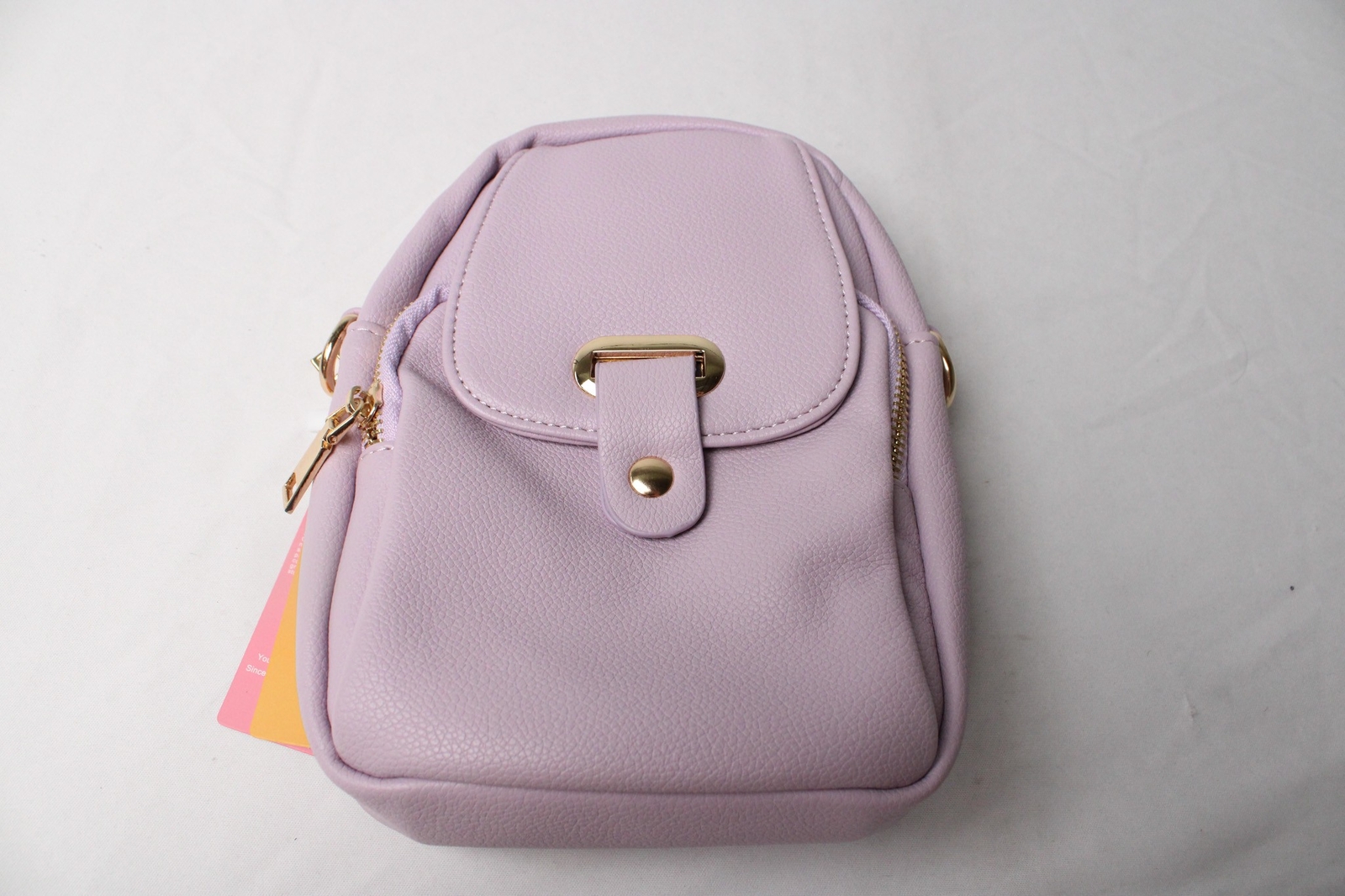 UHIW Women’s Small Multi Zip Closure Crossbody Bag CA4 Purple One Size NWT