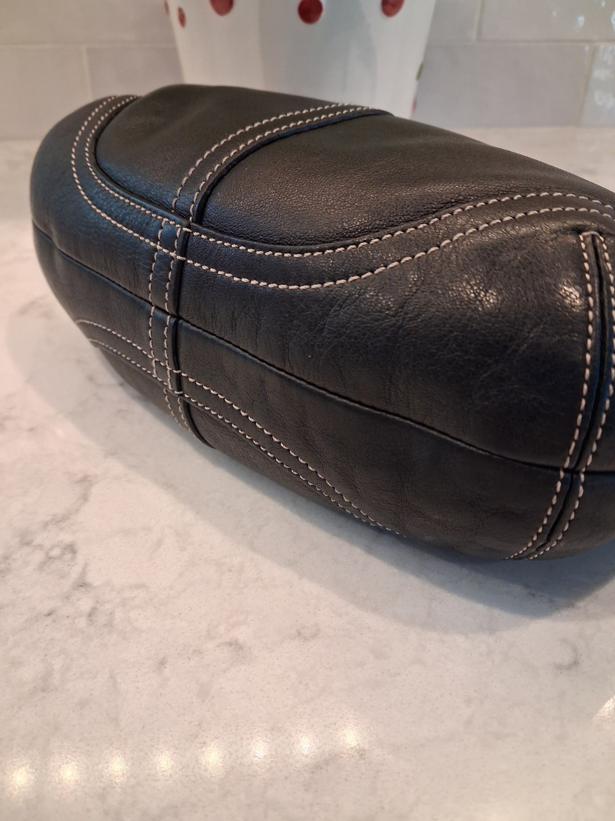 Coach Vintage Y2K SoHo Mini Shoulder Bag, Black Leather W Silver HW 9541