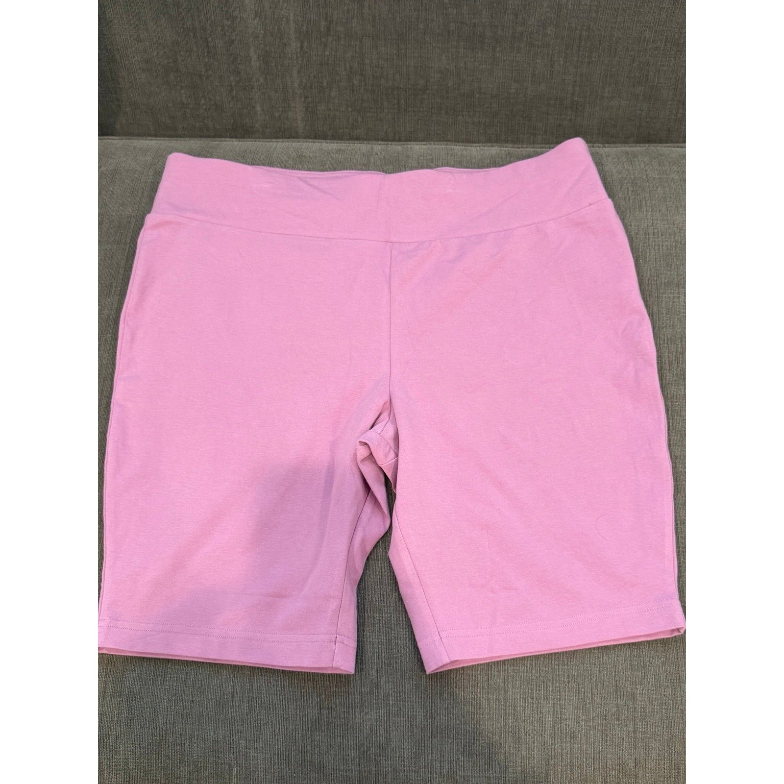 Terra & Sky Women’s Plus Size Bike Shorts, Size 1XL COTTON