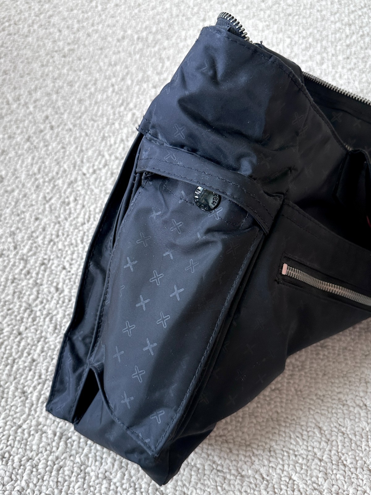 Porter Headporter Plus Pattern Tote Bag – Black Made in Japan Y2K