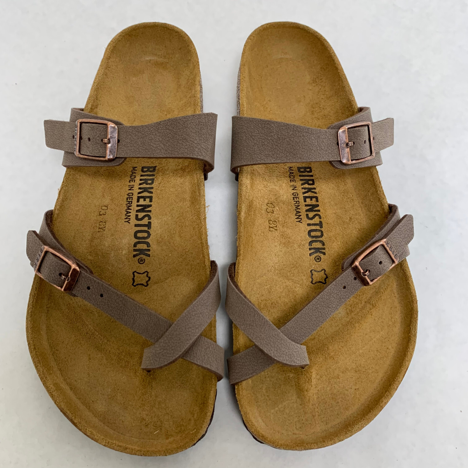 New with Box Birkenstock Mayari Mocha Birko-Flor Regular – Select Size