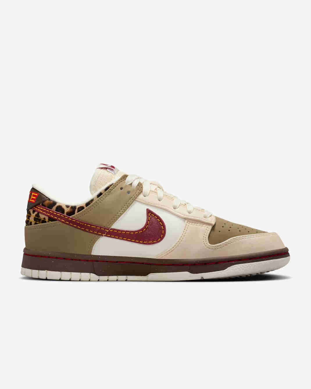 Nike Nike Womens Dunk Low Khaki Team Red IM6687-262 Women Size