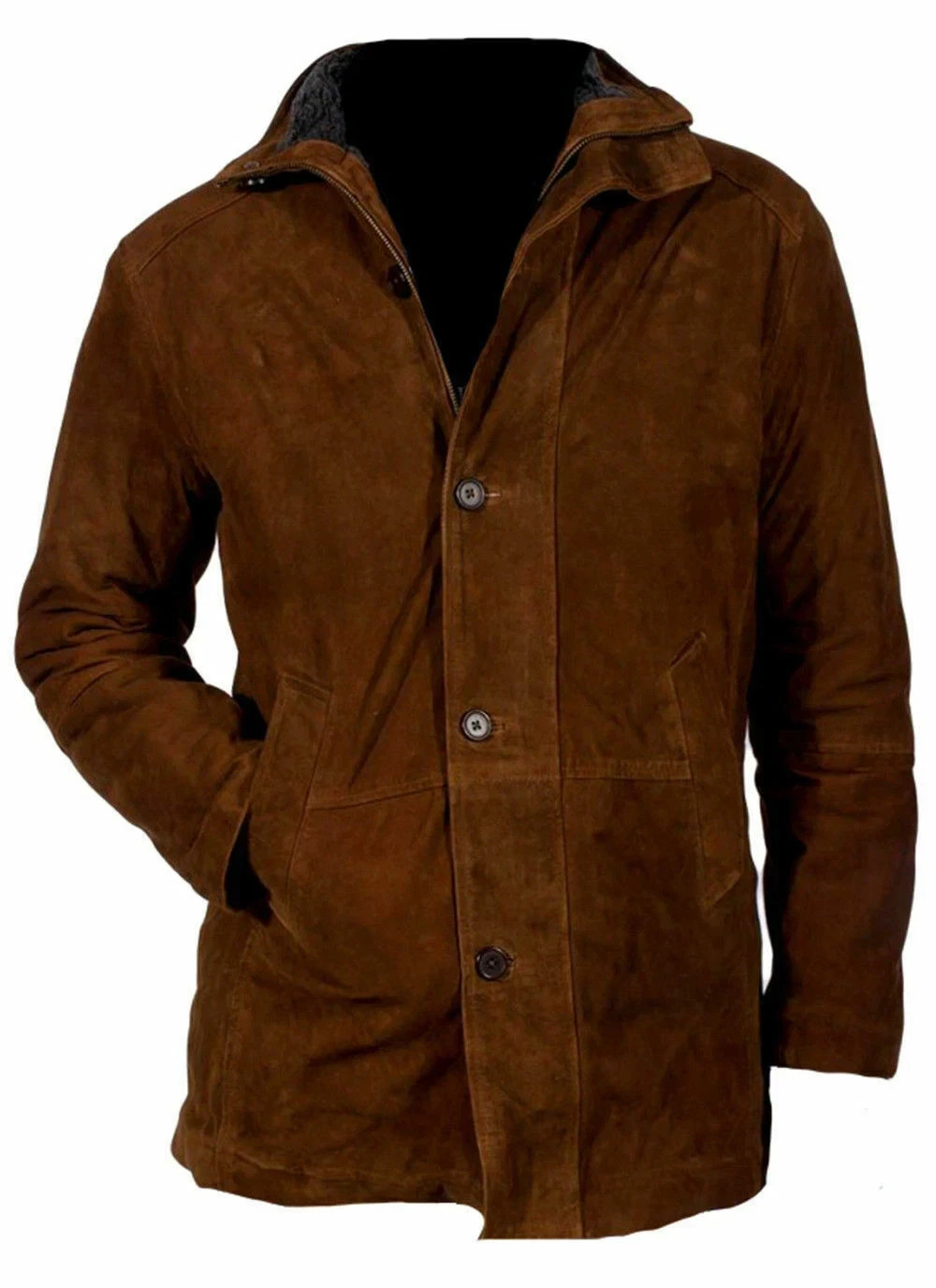 Longmire Walt Mysteries Robert Sheriff Brown Suede Leather Jacket Coat All Sizes