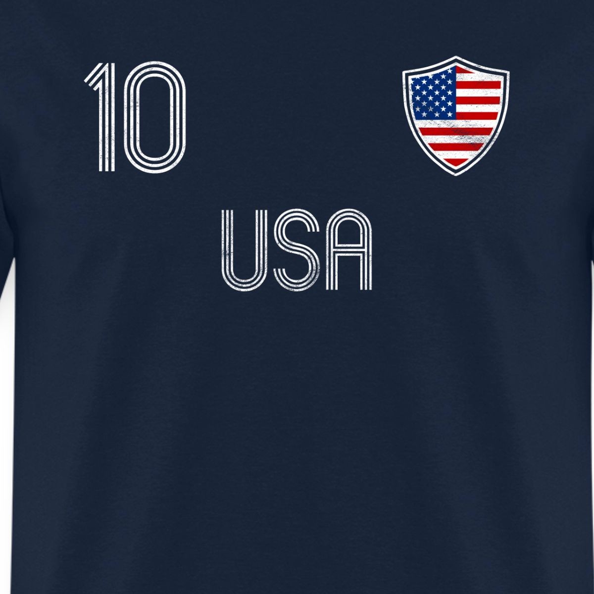USA Number 10 Soccer Jersey Playmaker Men’s T-Shirt
