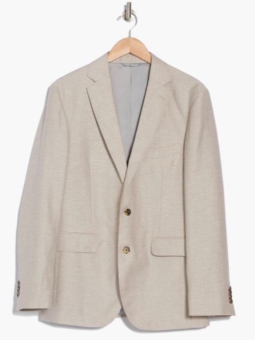 Rodd & Gunn Roving Beach Wool & Linen Sport Coat L-XL, PUTTY