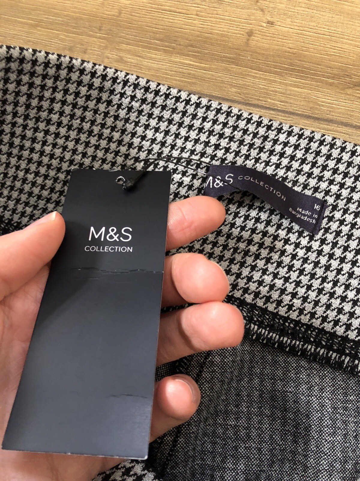 Marks and Spencer Womens Houndstooth Skinny Jeggings Size 16 – New with Tags