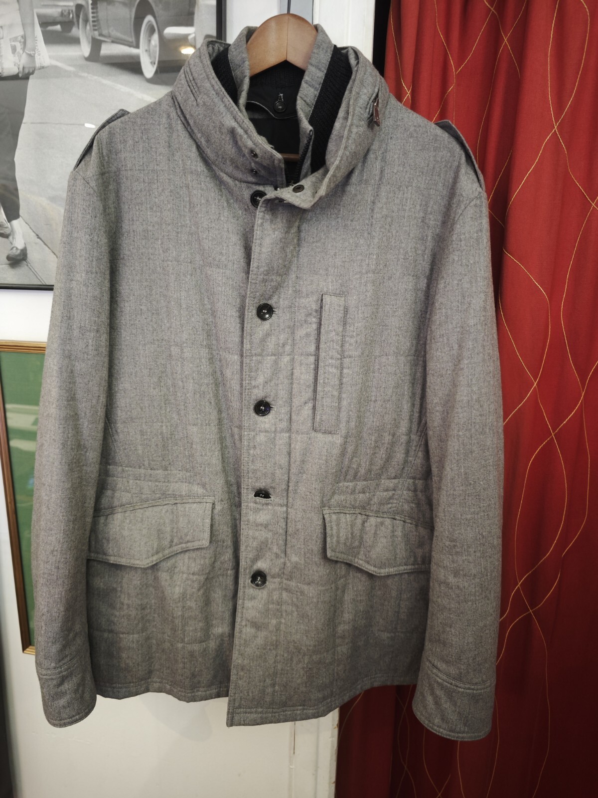Tombolini 800€ Men’s Jacket 100% Virgin Wool Size EU 54 ( XL ) Made in Italy