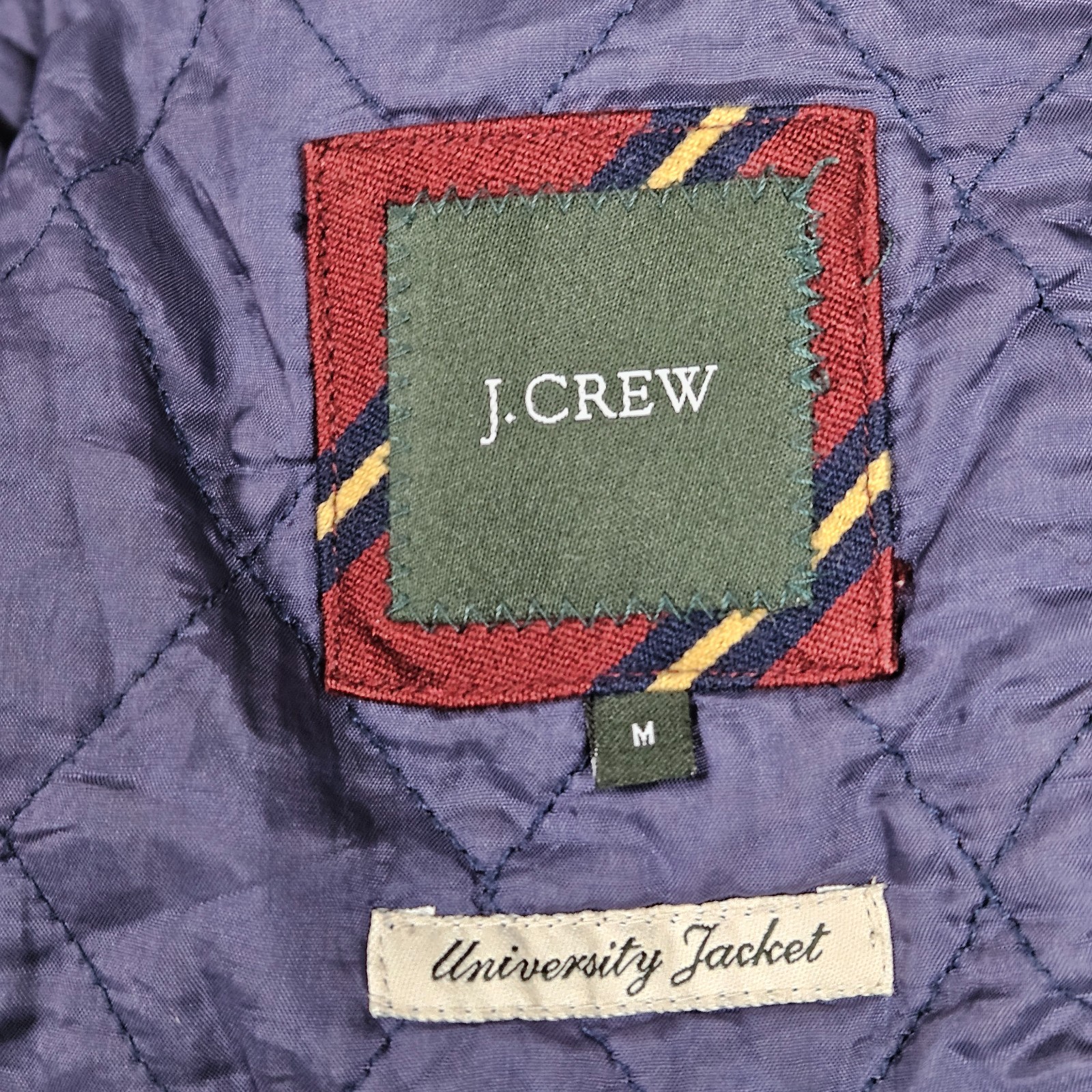J.Crew University Jacket Mens Medium Black Wool Thinsulate Lined Pea Coat Preppy