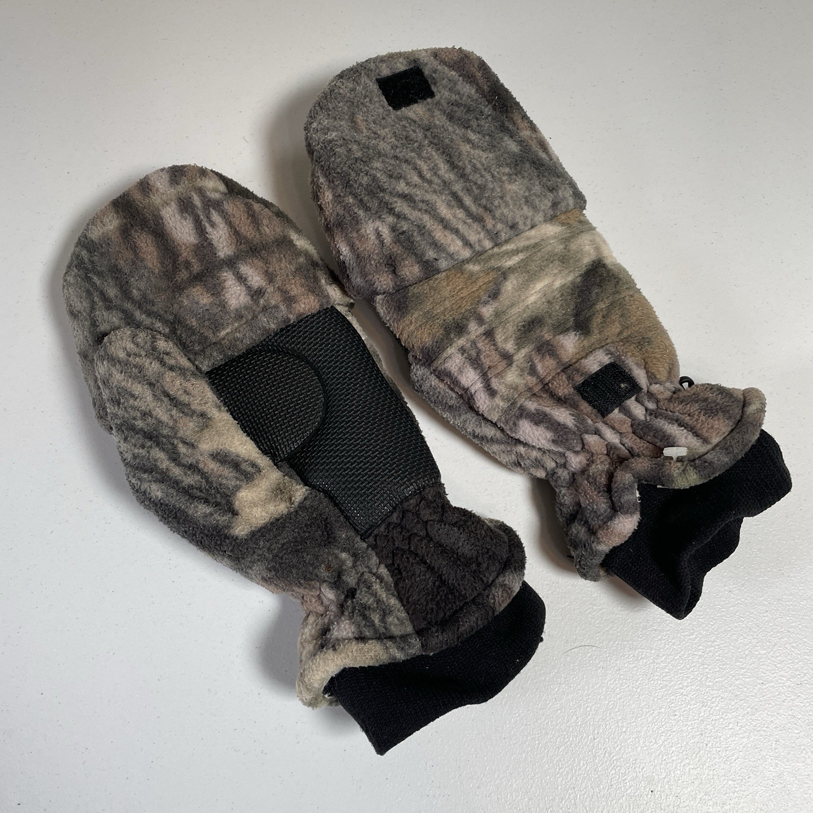 thinsulate thermal insulation gloves Hunting Camo Mittens Men’s Fleece Pop-Top L