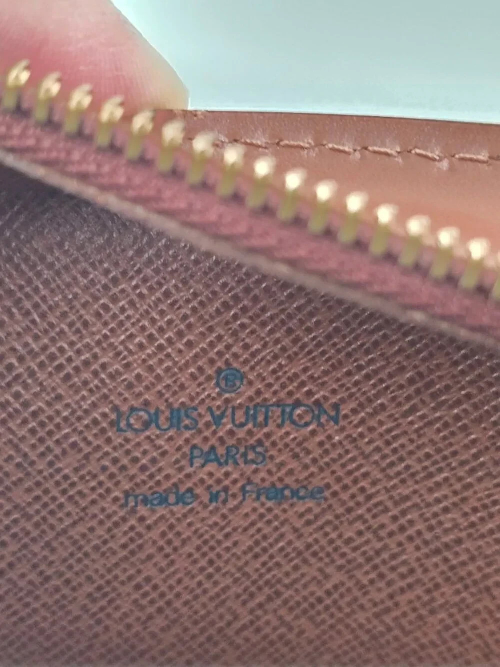 Authentic Louis Vuitton Pochette Homme Pouch Brown Leather