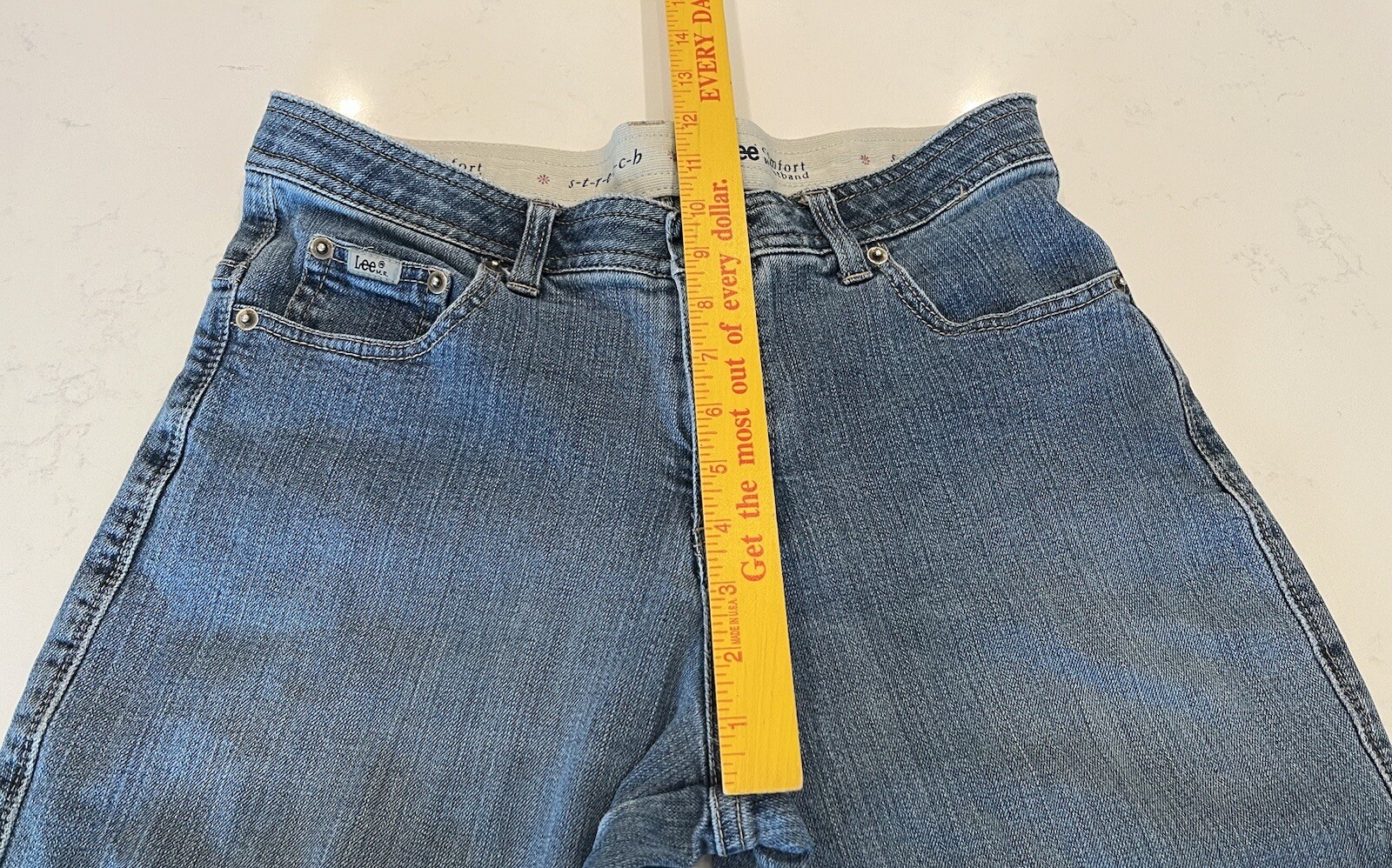 Lee Comfort Waistband Stretch Jeans Women’s 30×30 (30Wx29L Actual) Straight Leg