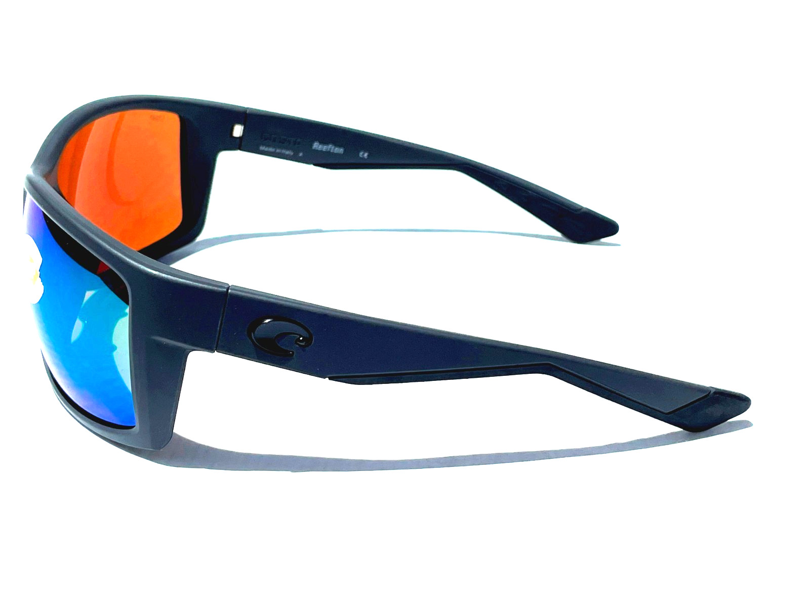 Costa Del Mar REEFTON 98 in Matte Gray w GREEN Mirrored 580P Sunglass 9007-15