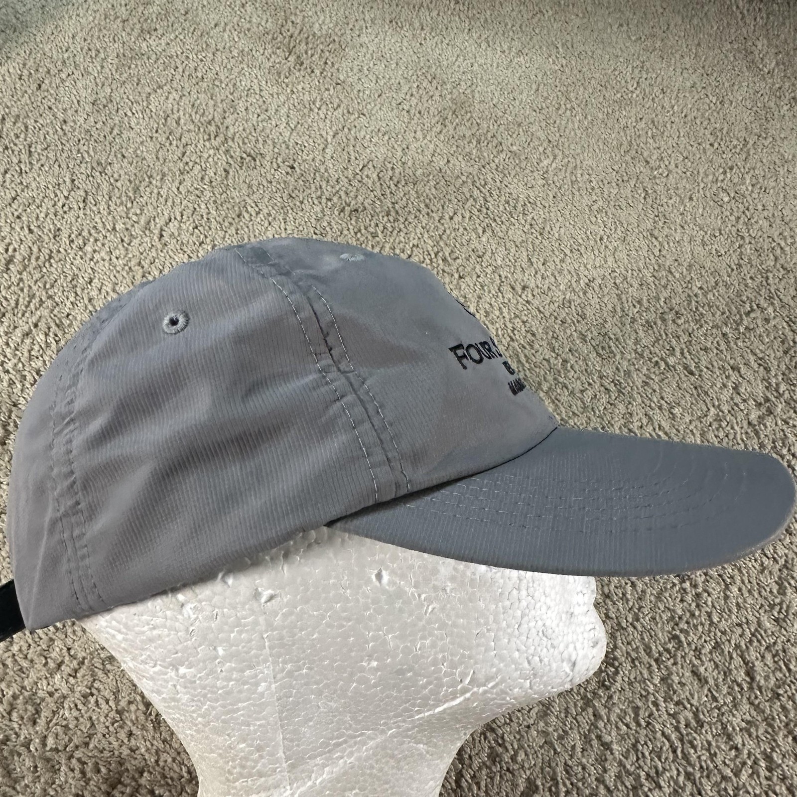 Four Seasons Maui Imperial Hat Cap Strap Back Mens One Size Gray Resort Hawaii