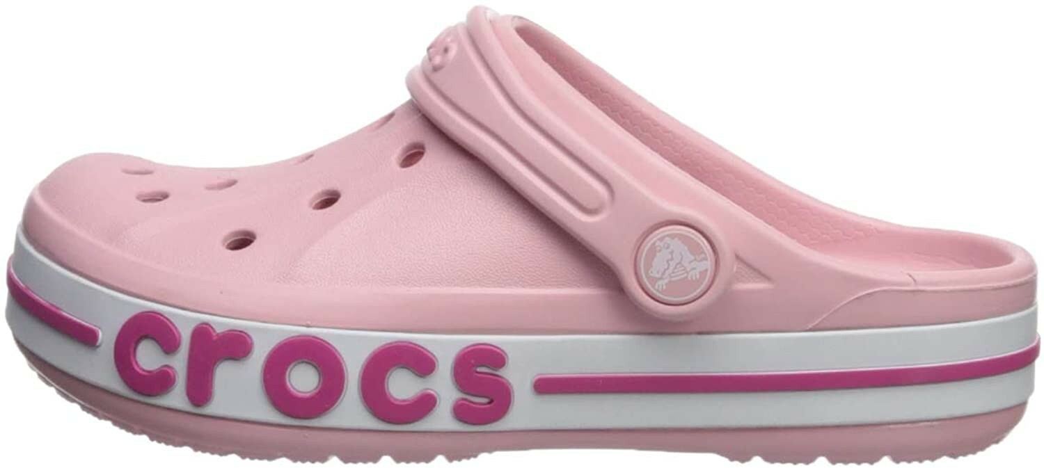 CROCS Bayaband Clog Pink Girls Size 12, 1 Water Shoes NEW