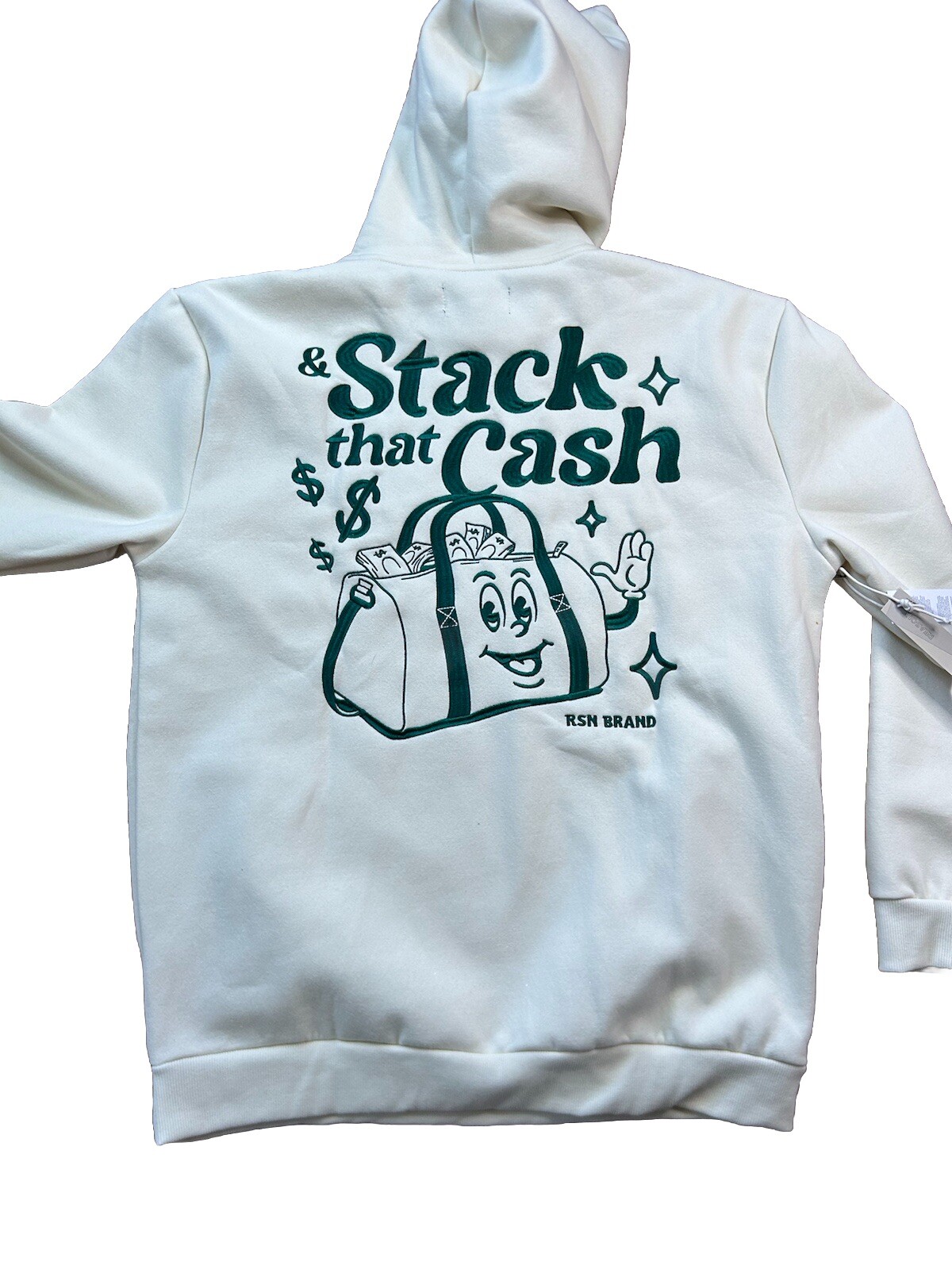 Reason Brand Secure the Bag Stack that Cash XXL White NWT Urban Street Wear