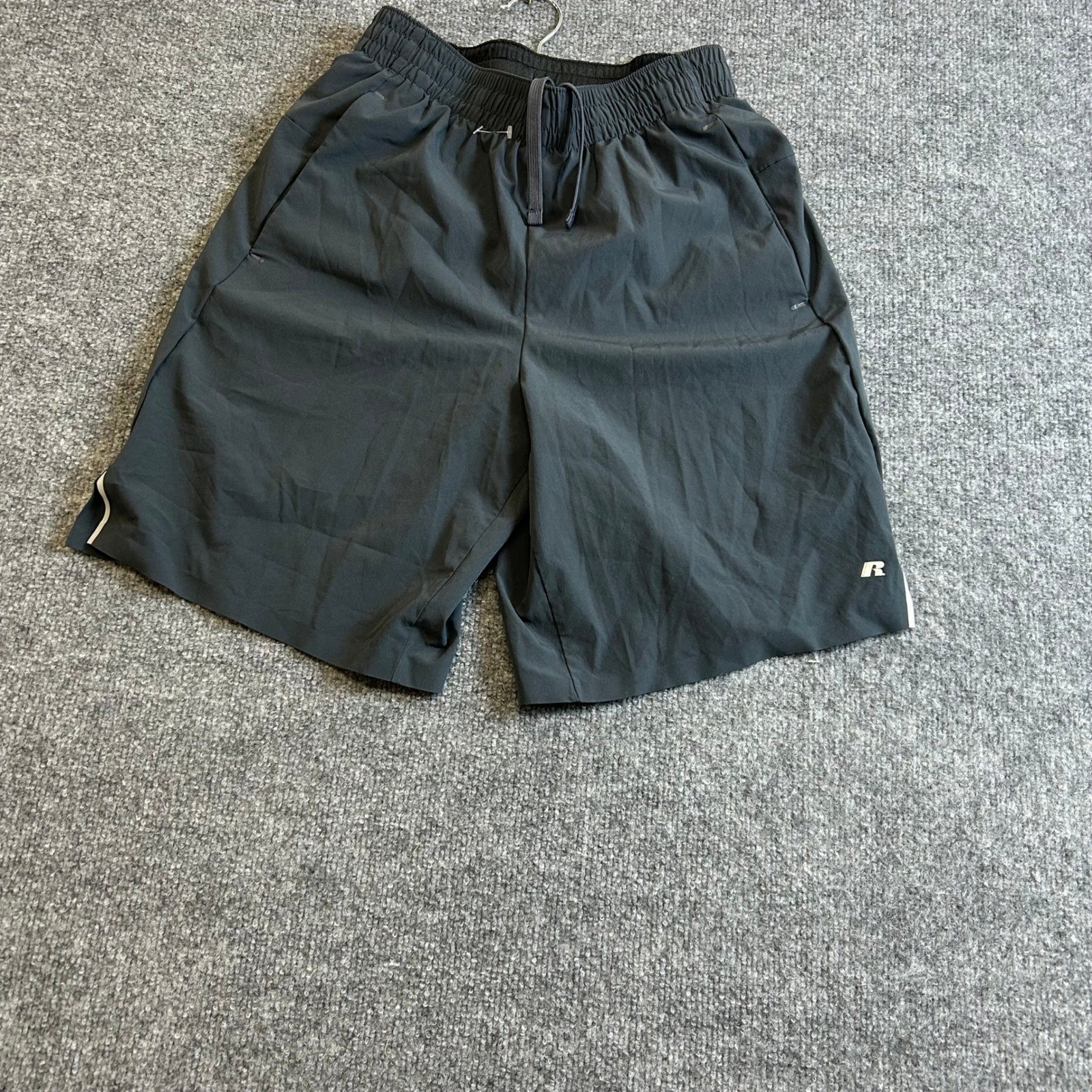 Russell Athletic Shorts Mens Size S Grey Training Fit Dri-Power 360 Gym Running