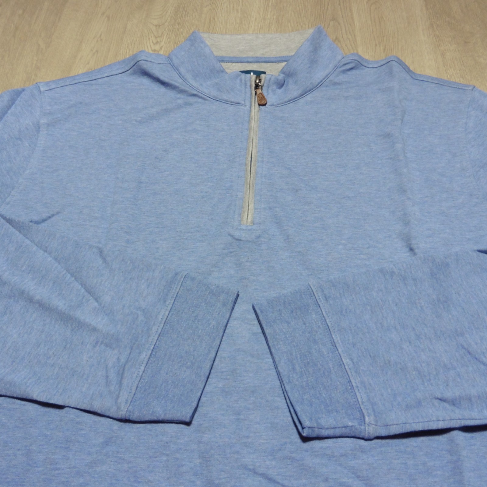 Johnnie-O Men’s XXL Sully Golf 1/4 Zip Pullover Laguna Blue LS