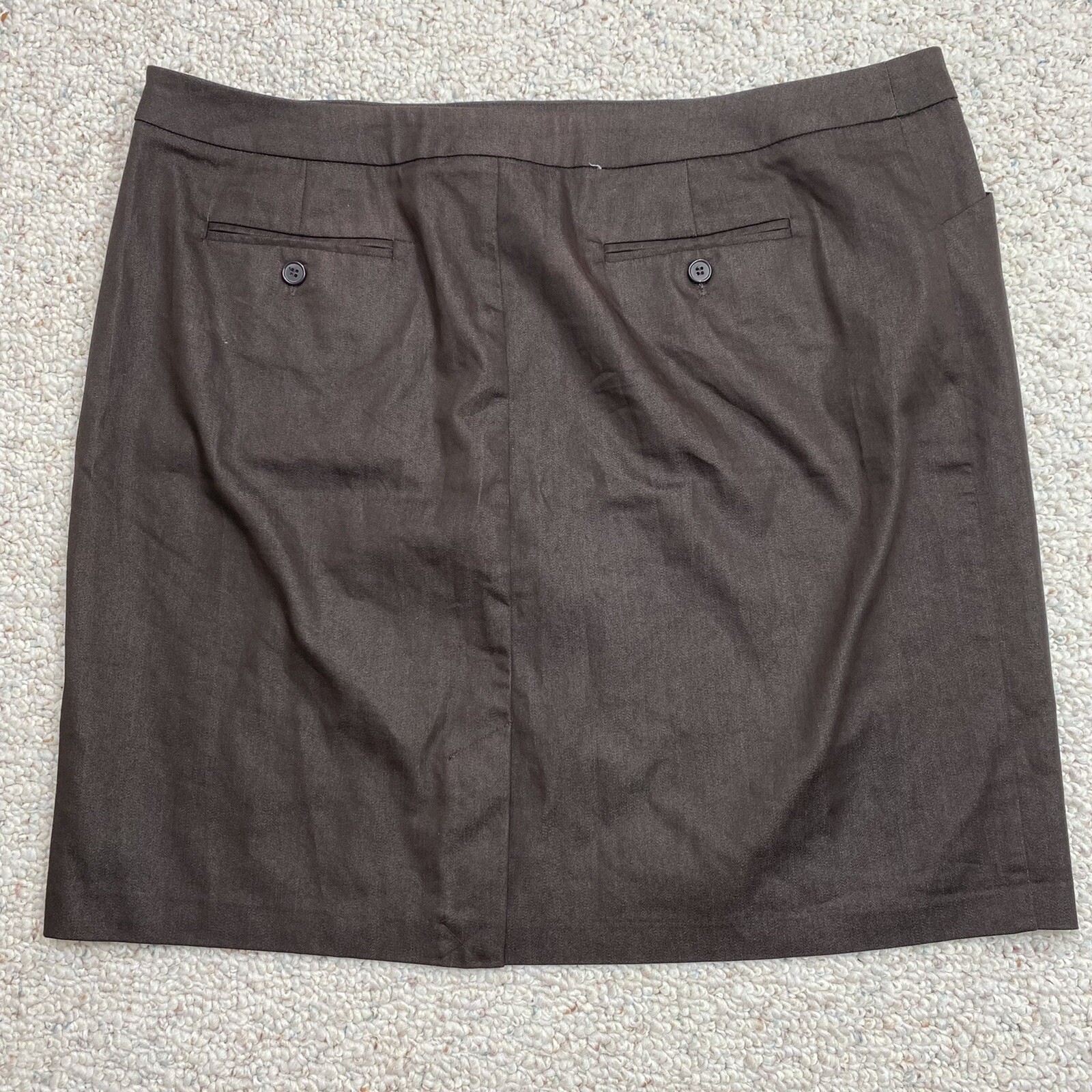 New York & Co Skirt sz 18 Brown Pencil Dark Academia Corporate Office Workwear