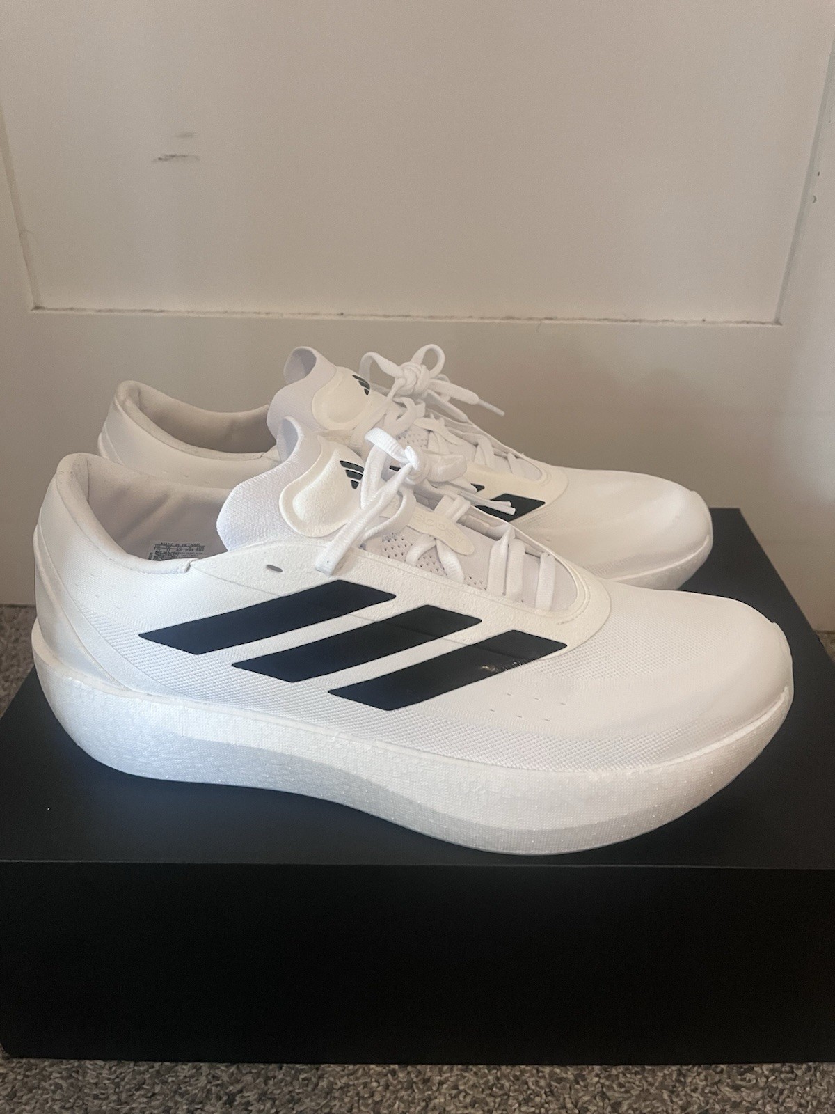 adidas Zenboost M Men’s Running Sneakers White/Black Low Top Lace-Up HQ9528