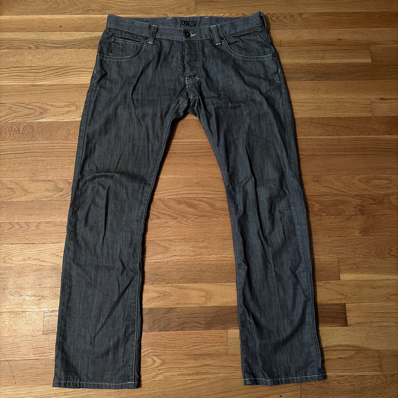 Armani Exchange Men’s Black Denim Jeans Size 34X34.