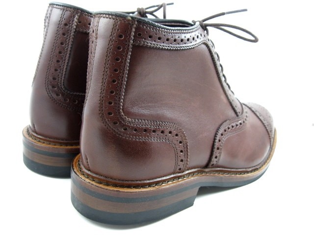 NEW Allen Edmonds “HAMILTON” Men’s Leather Cap-Toe Dress Boots 8 D Chili (806N)