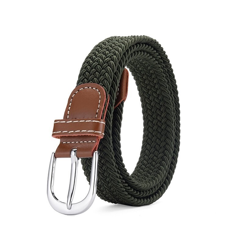 Elastic Fabric Braided Belt,Enduring Stretch Woven Belt for Unisex Men/Women/Jun