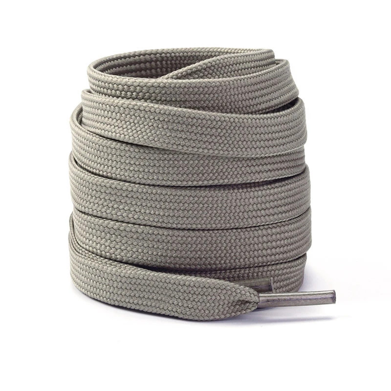 0.8CM Double Layered Laces for Canvas Sneakers Solid Color Flat Replacement Shoe