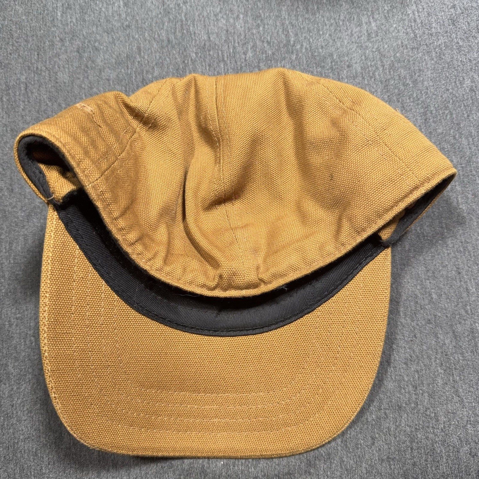 Paramount Headwear Thermal Cap Medium Brown Canvas Ear Flap 100% Cotton Outdoor