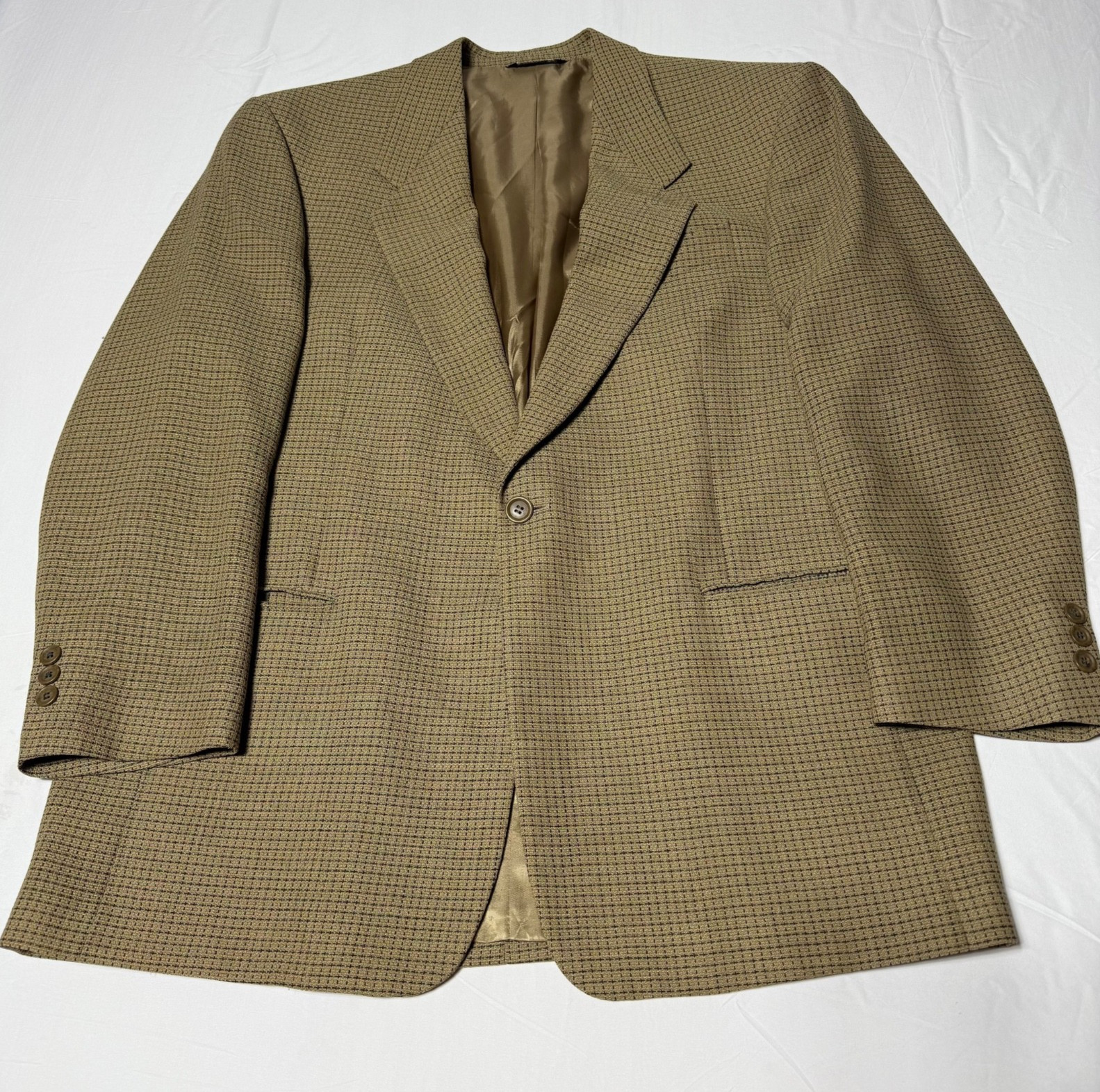 Vintage Harris And Hobbs Wool Blazer Tweed Check Men’s Size 42 Reg