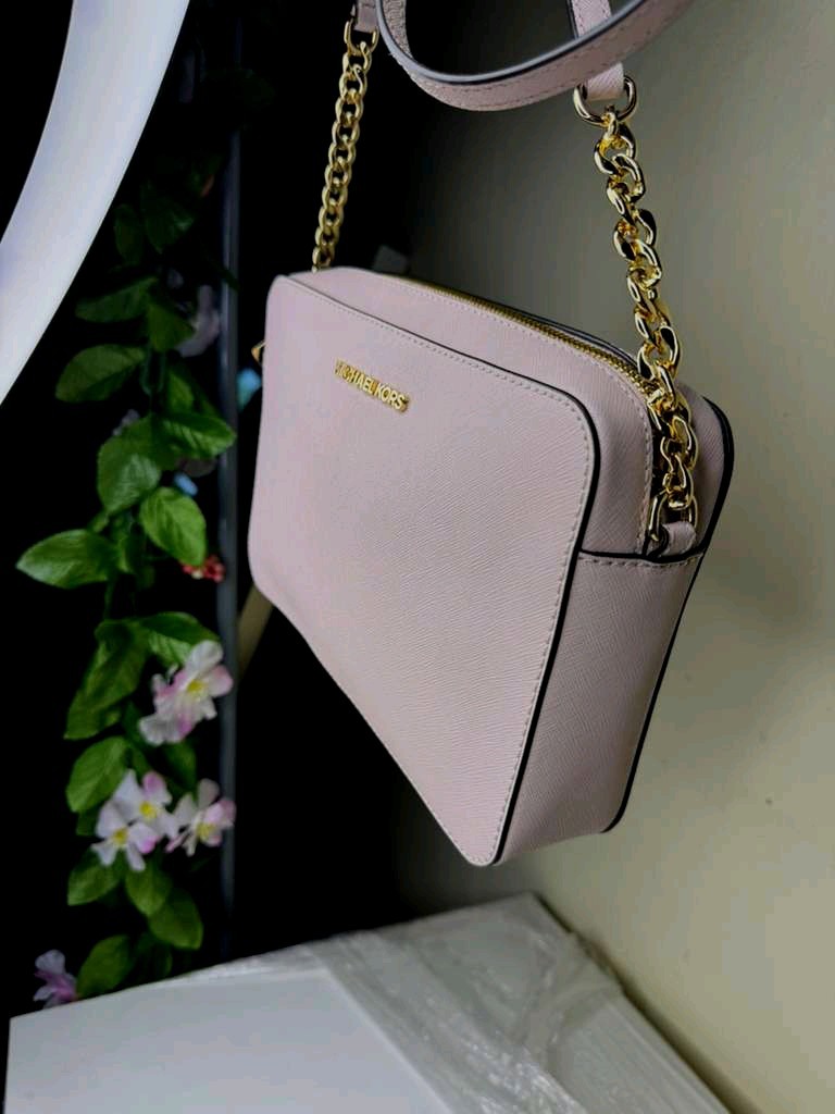 Michael Kors Jet Set Item Large East West Shoulder Crossbody Bag Powder Blush