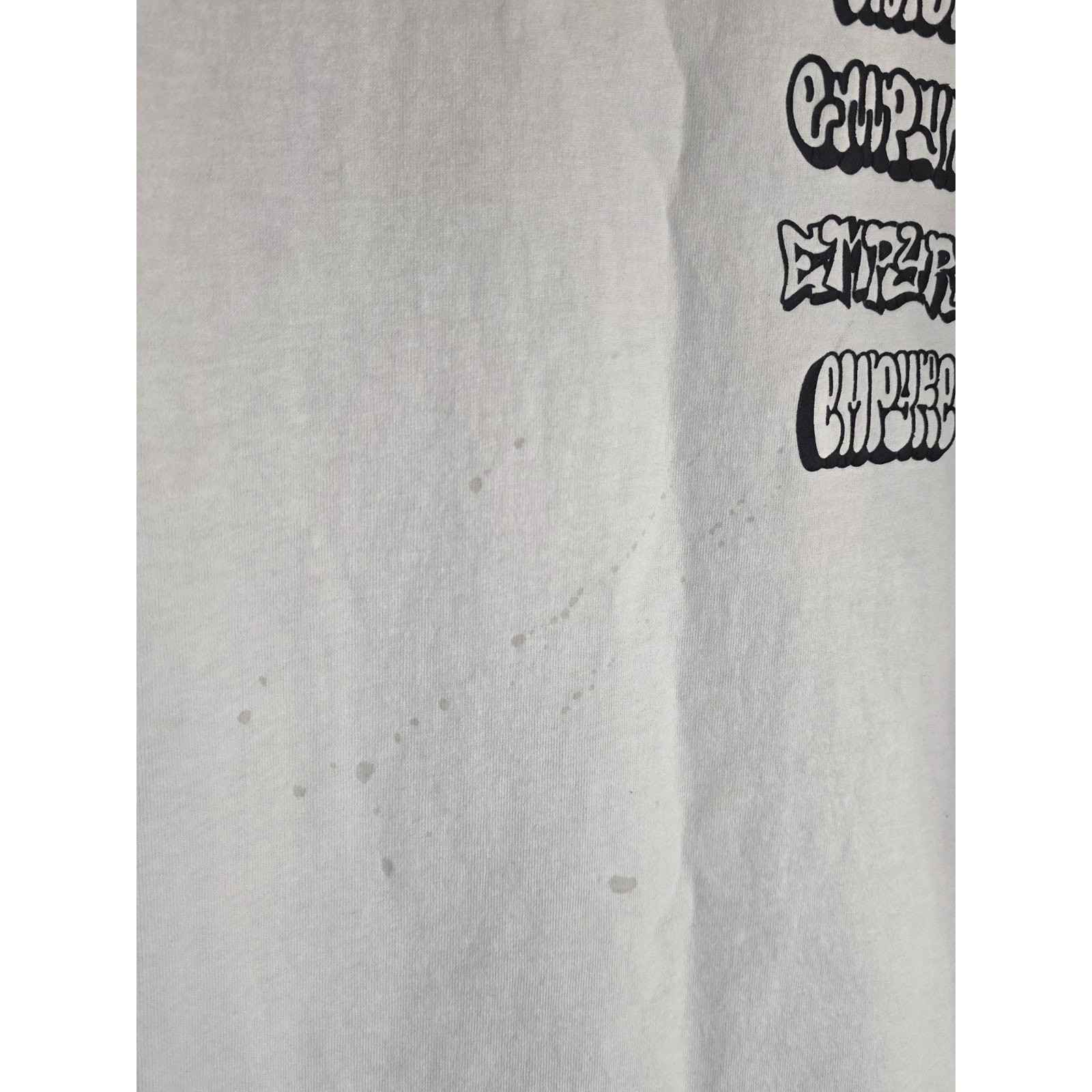 Empyre Men’s White Long Sleeve Graphic T Shirt Size Large Skate Streetwear