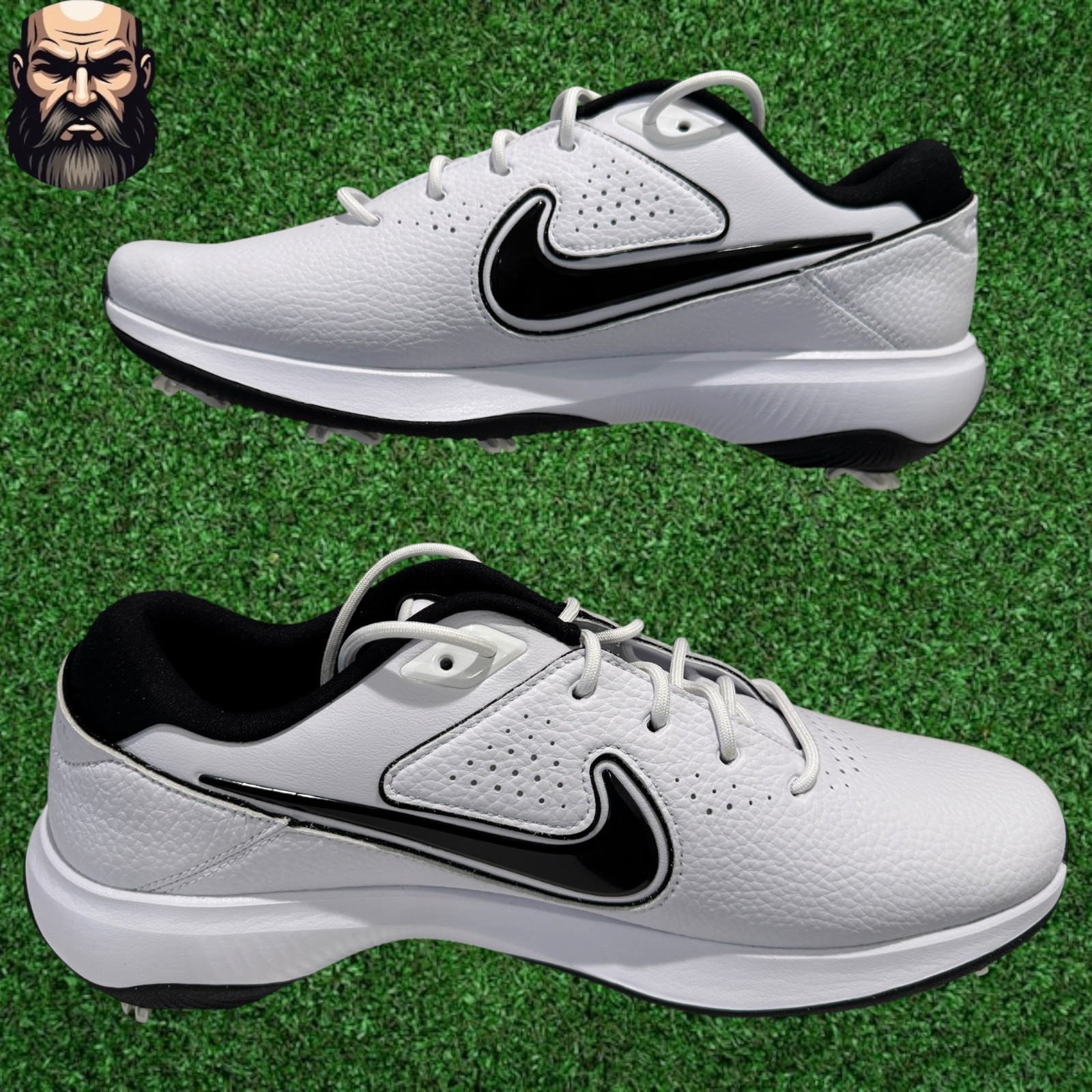 Nike Victory Pro 3 Golf Shoes White Black DX9028-110 Men’s Size 10.5 Wide