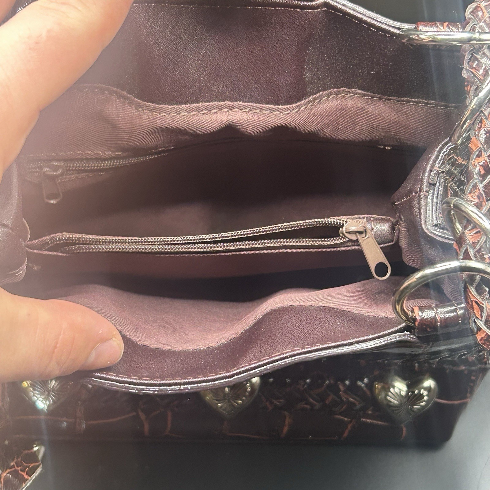 Leather Smoky Mountain Horse Crossbody Purse Style 6016M Size 7.5