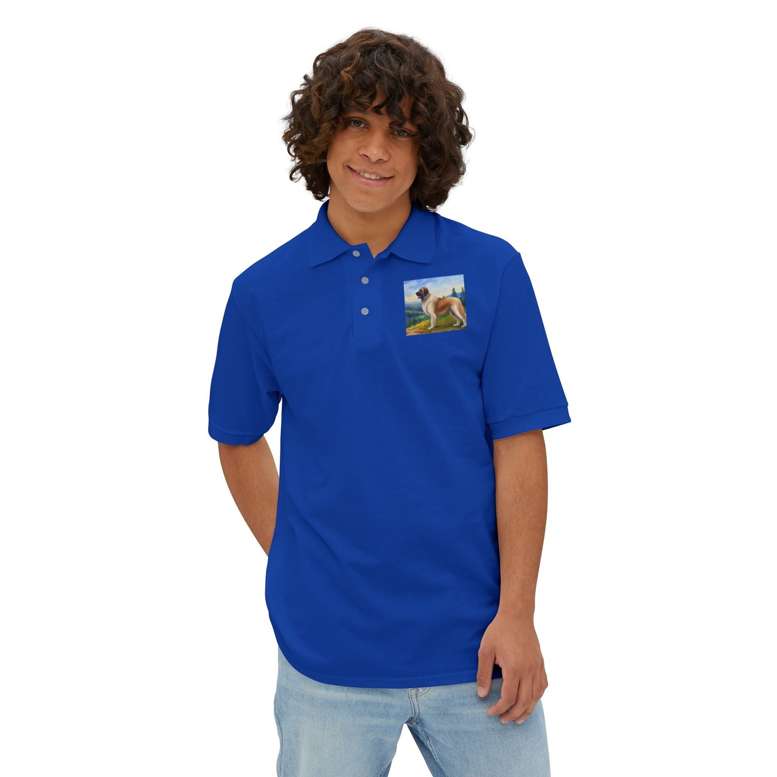 Anatolian Shepherd #2 Men’s Piqué Polo Shirt