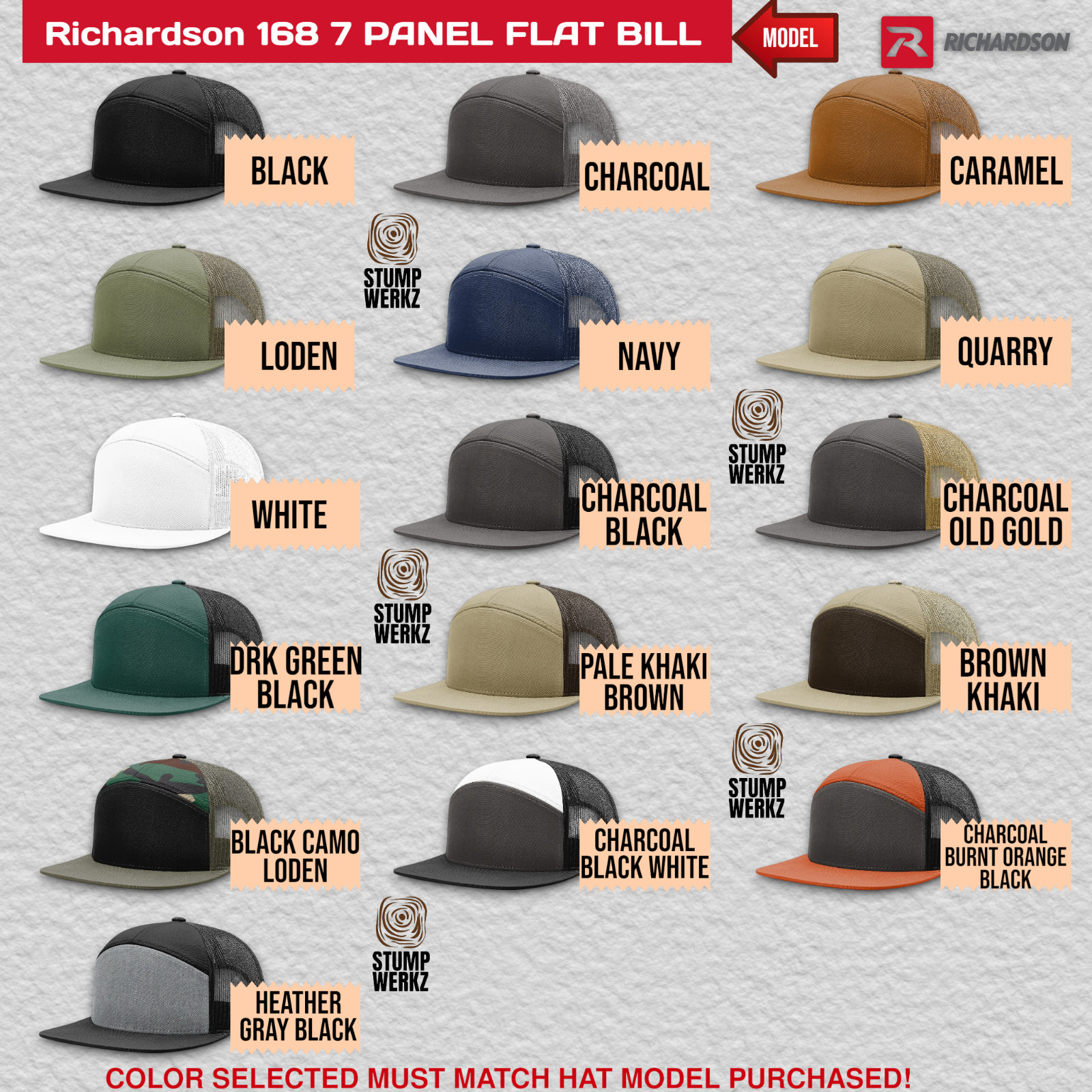 Custom Personalized Hat Baseball Cap Trucker Richardson 112 312 168 Logo Promo