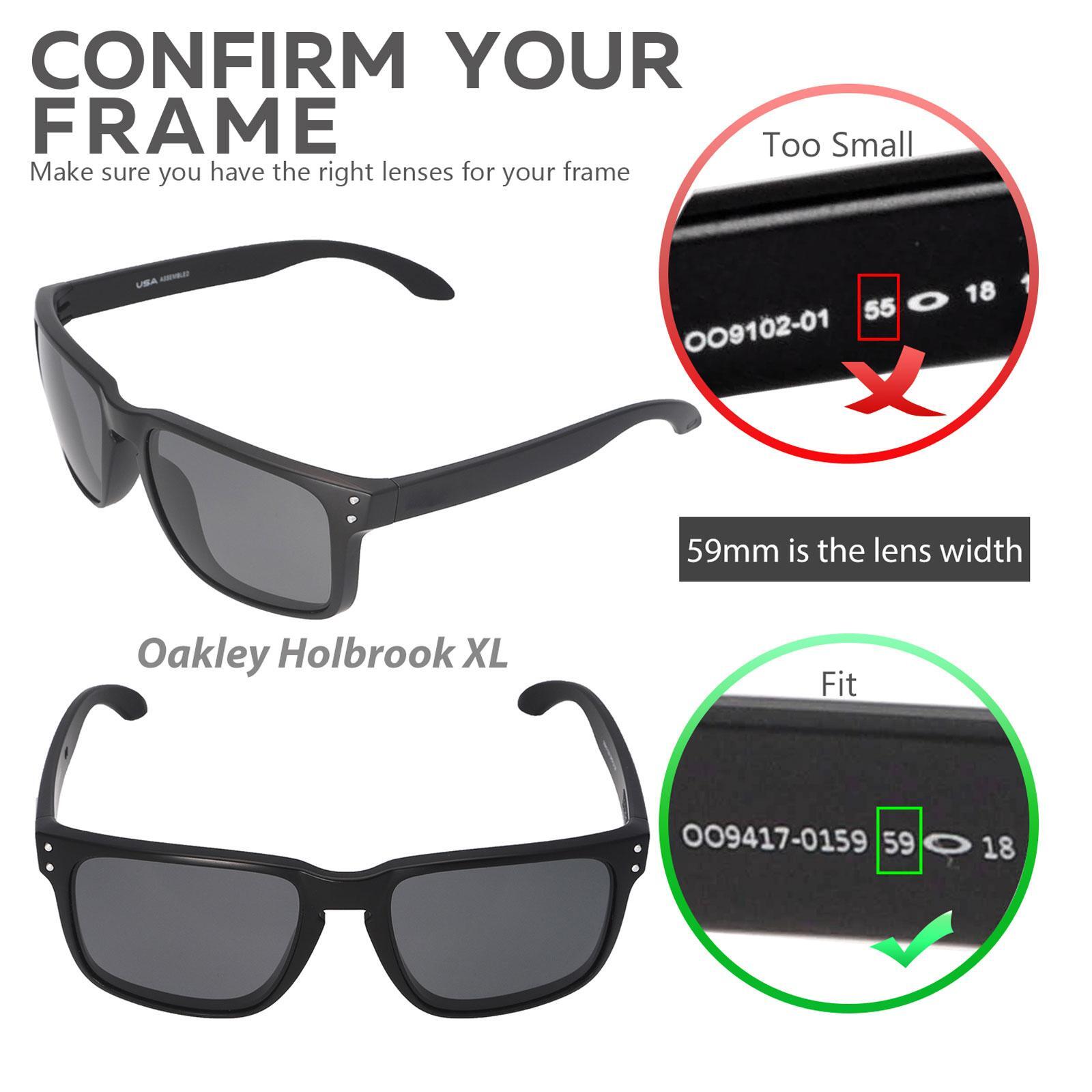 Walleva Replacement Lenses For Oakley Holbrook XL Sunglasses – Multiple Options