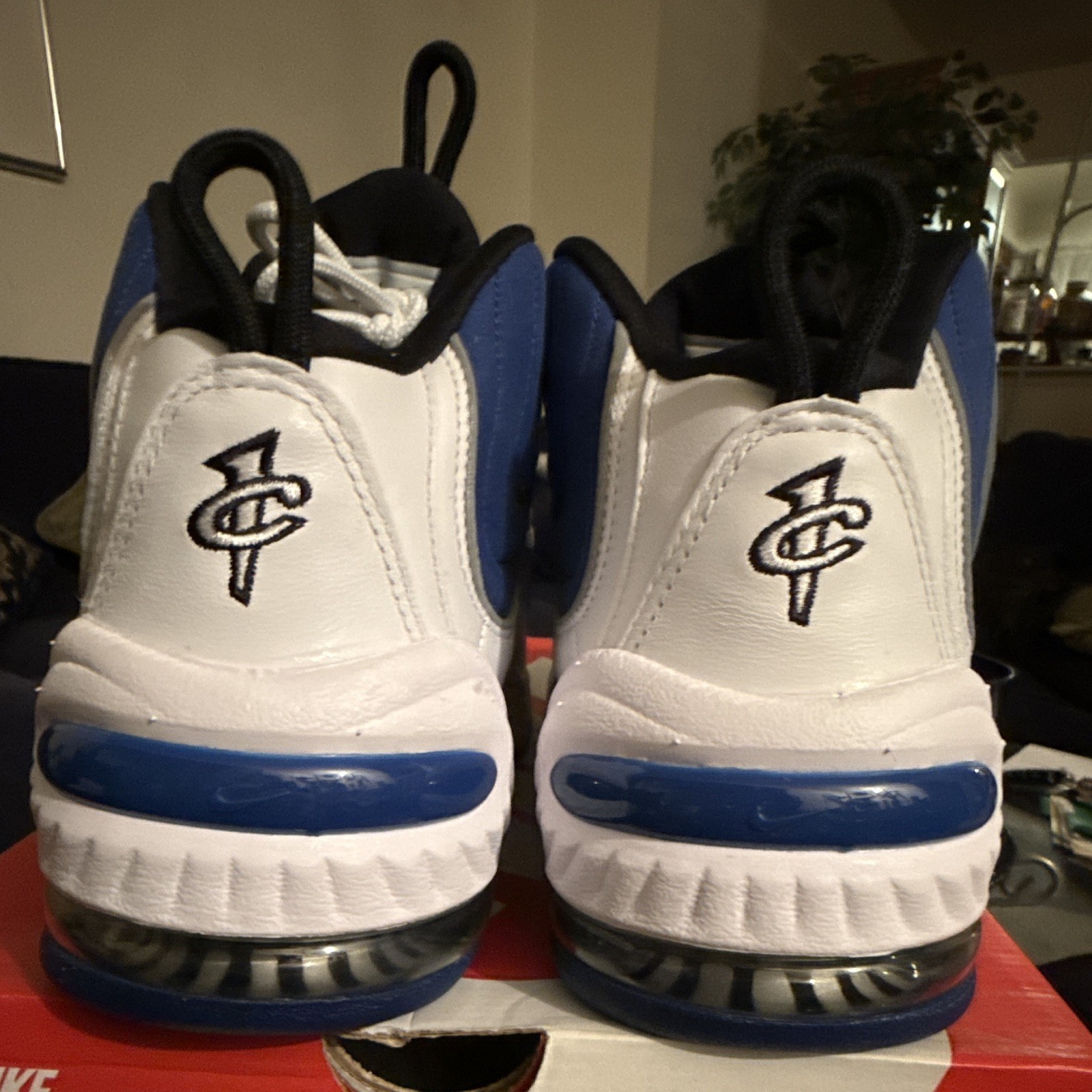 Nike Air Penny 2 2016 Atlantic Blue Mid Top Leather Basketball Shoes 333886-400