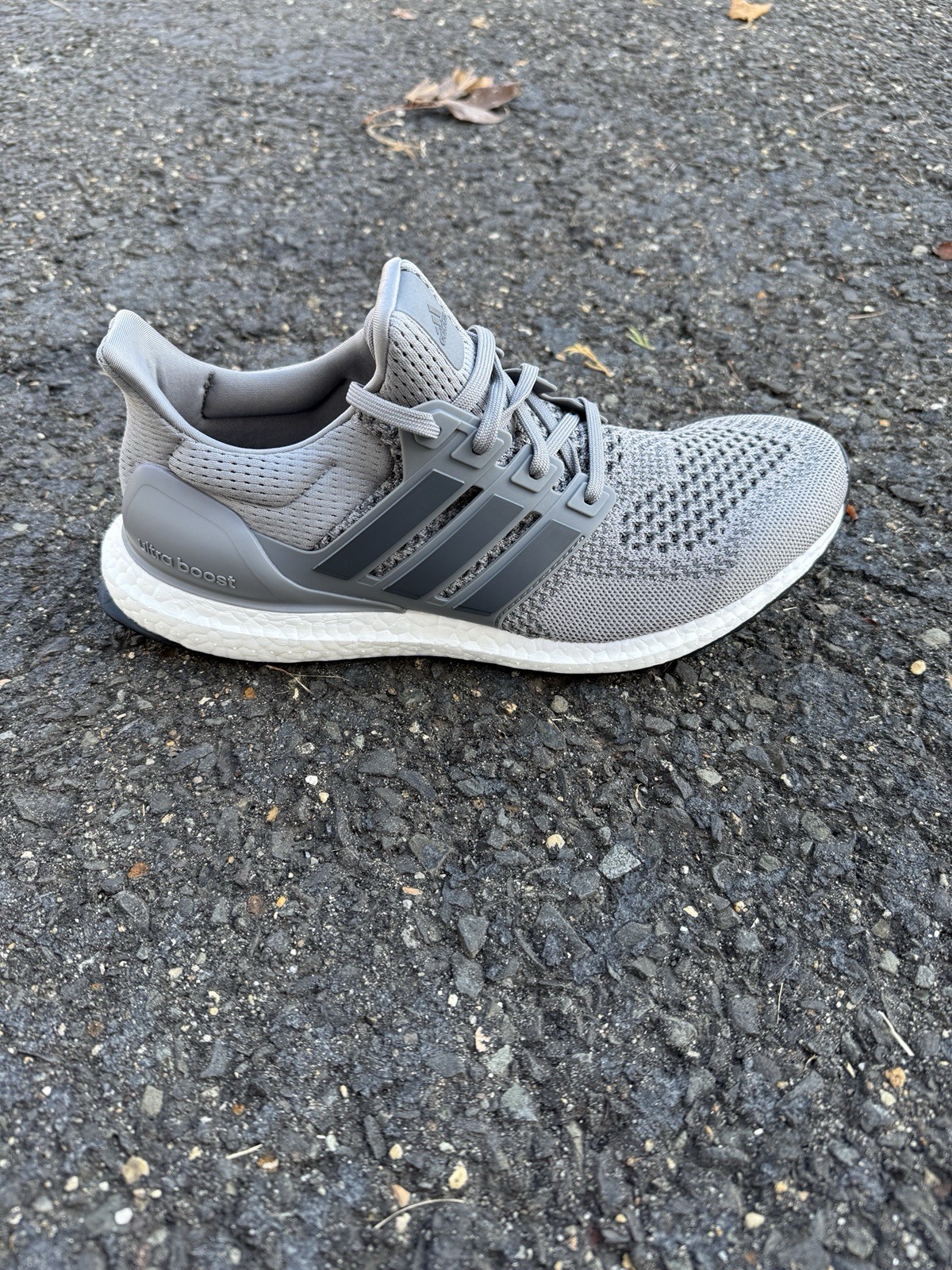 Adidas Ultraboost 1.0 Wolf Grey/White Running Shoes Mens Size HQ4200 G
