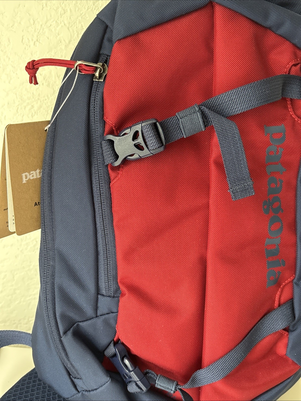 Patagonia Atom 8L Classic Red/ Blue Crossbody Sling Bag Backpack Hiking Travel