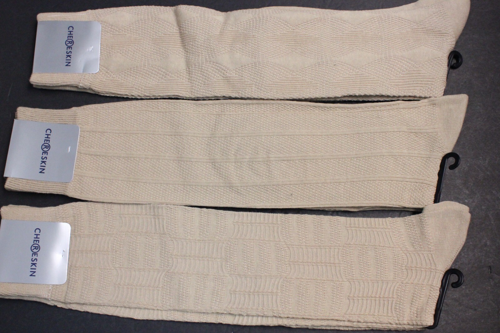 8 pair Men’s 10-13 Over the Calf Dress Work Crew Socks Black tan navy SZ 6-12