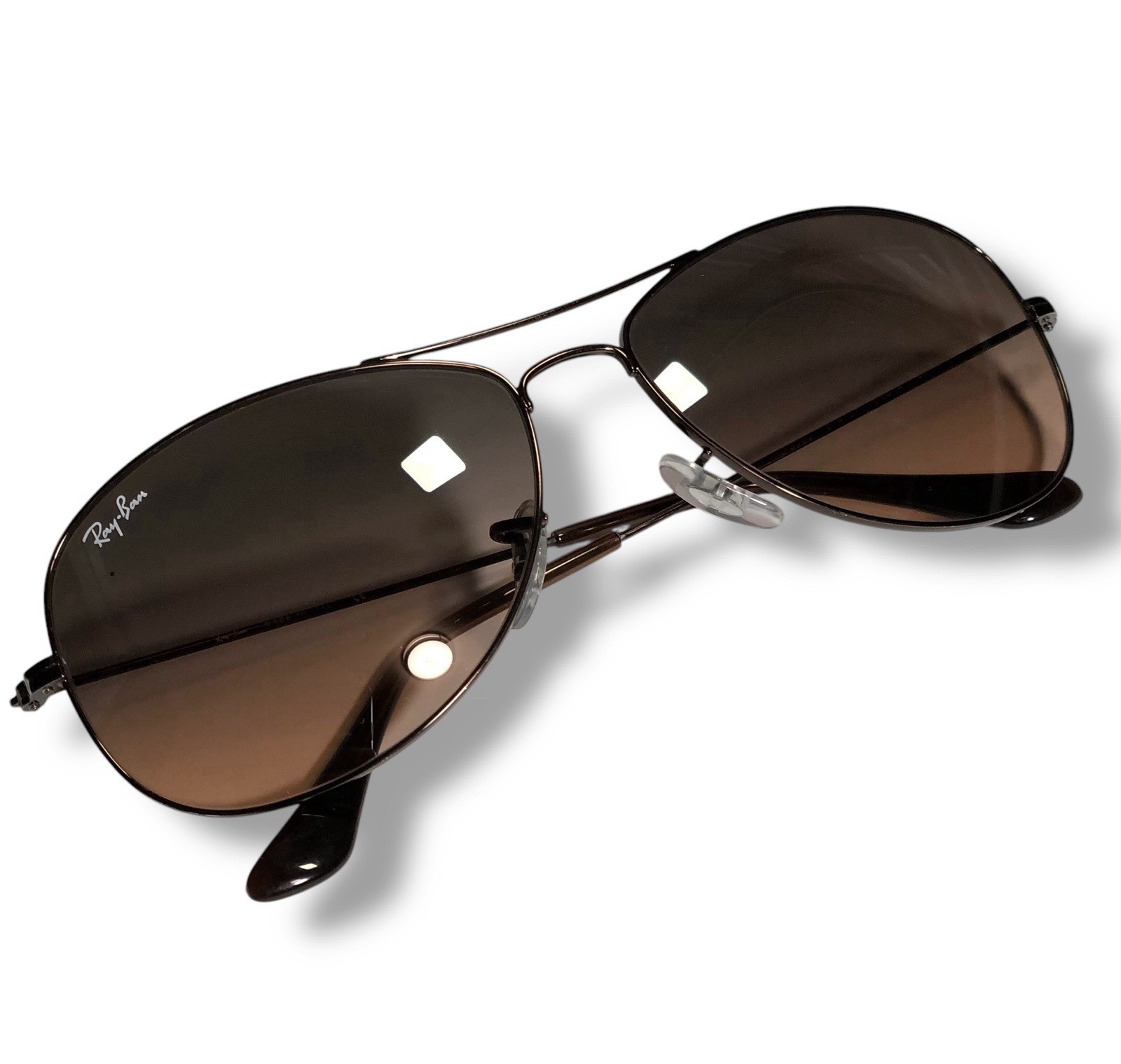 Ray Ban RB3362 Cockpit Sunglasses Gray Pink Gradient L Copper 59mm RARE Color