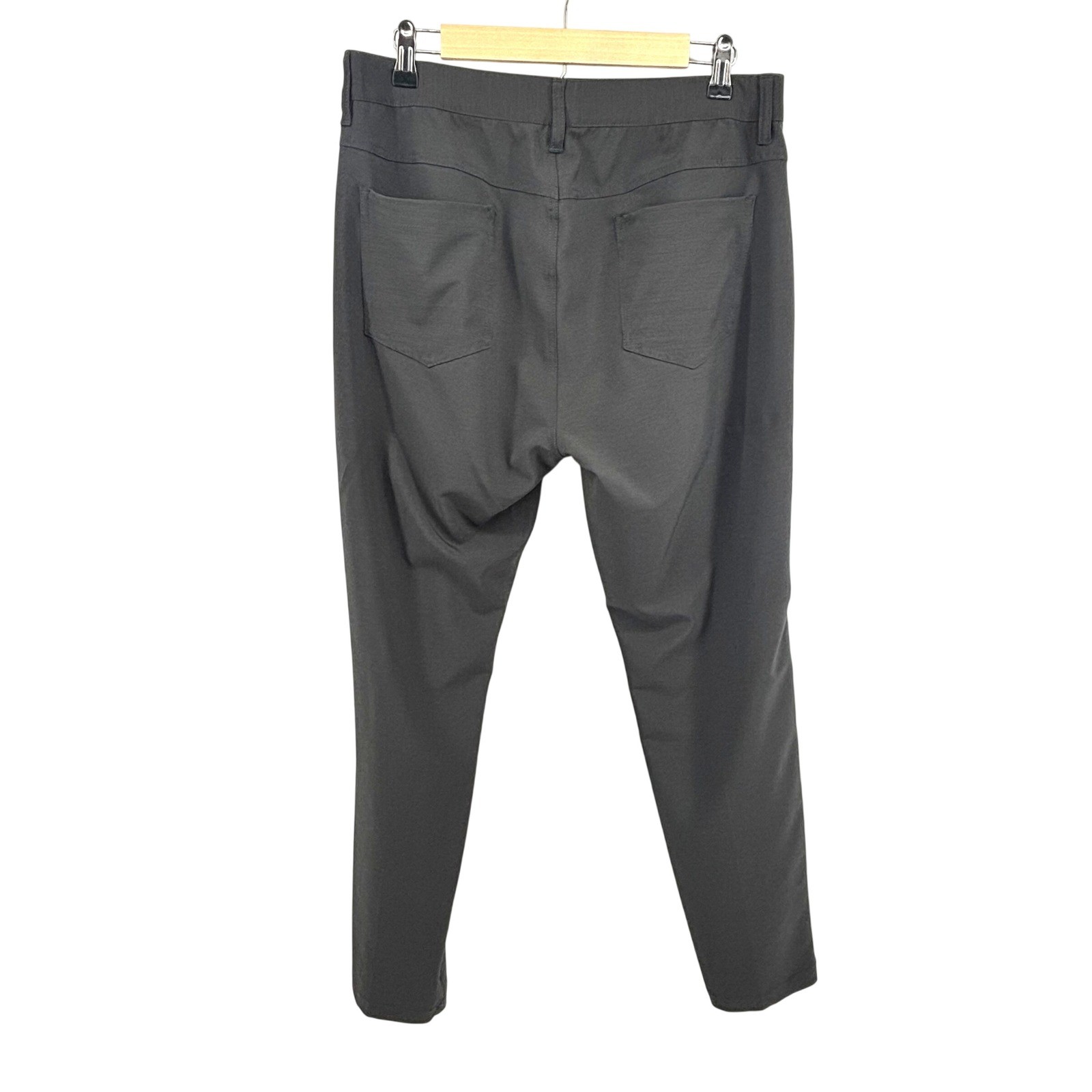 BYLT Premium Basics Mens Everyday Pant Charcoal Grey Stretch Trousers Size 34