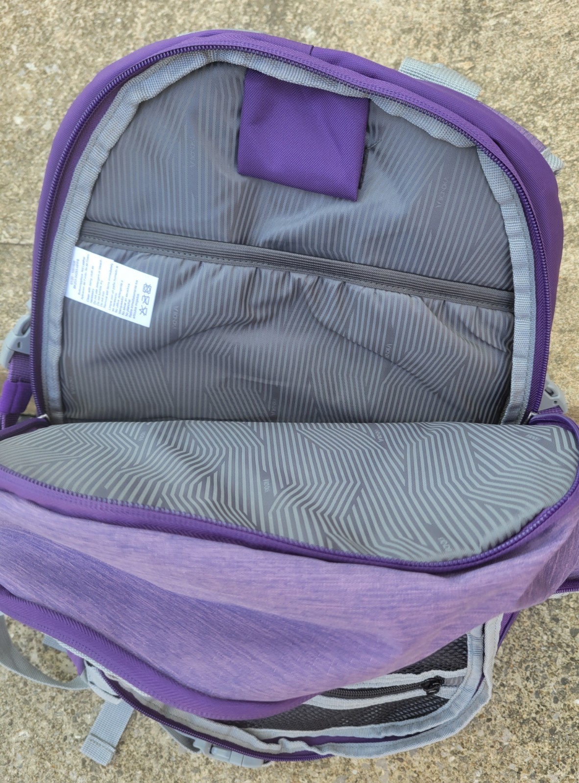 Backpack 19″ Padded Large Sports Outdoor School Bondka Bookbag Purple Chill NEW