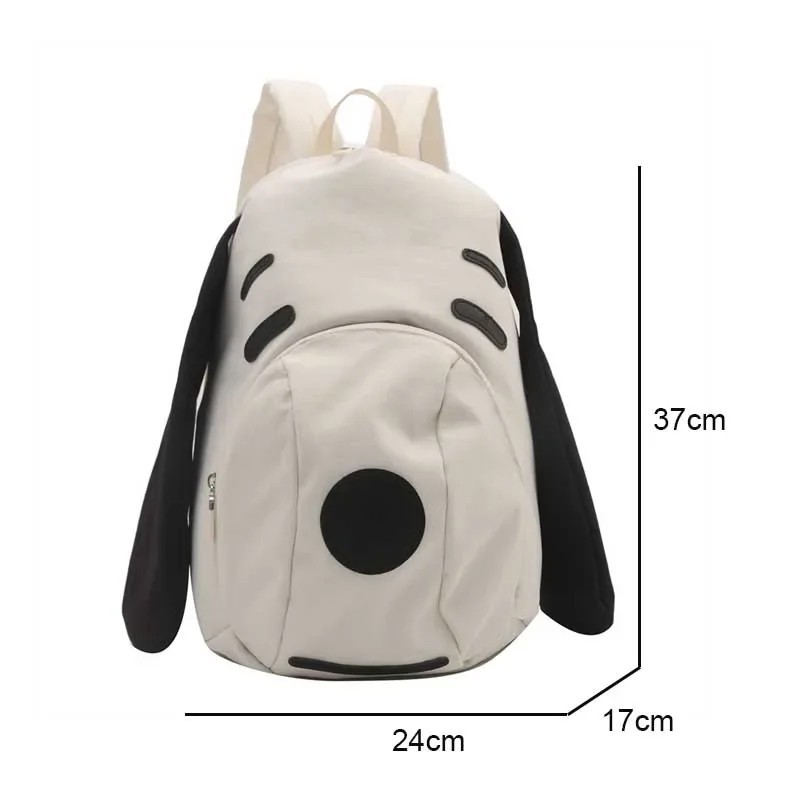 Cute Snoopy Anime Backpack Oxford Cloth Large Capacity Travel School Bag