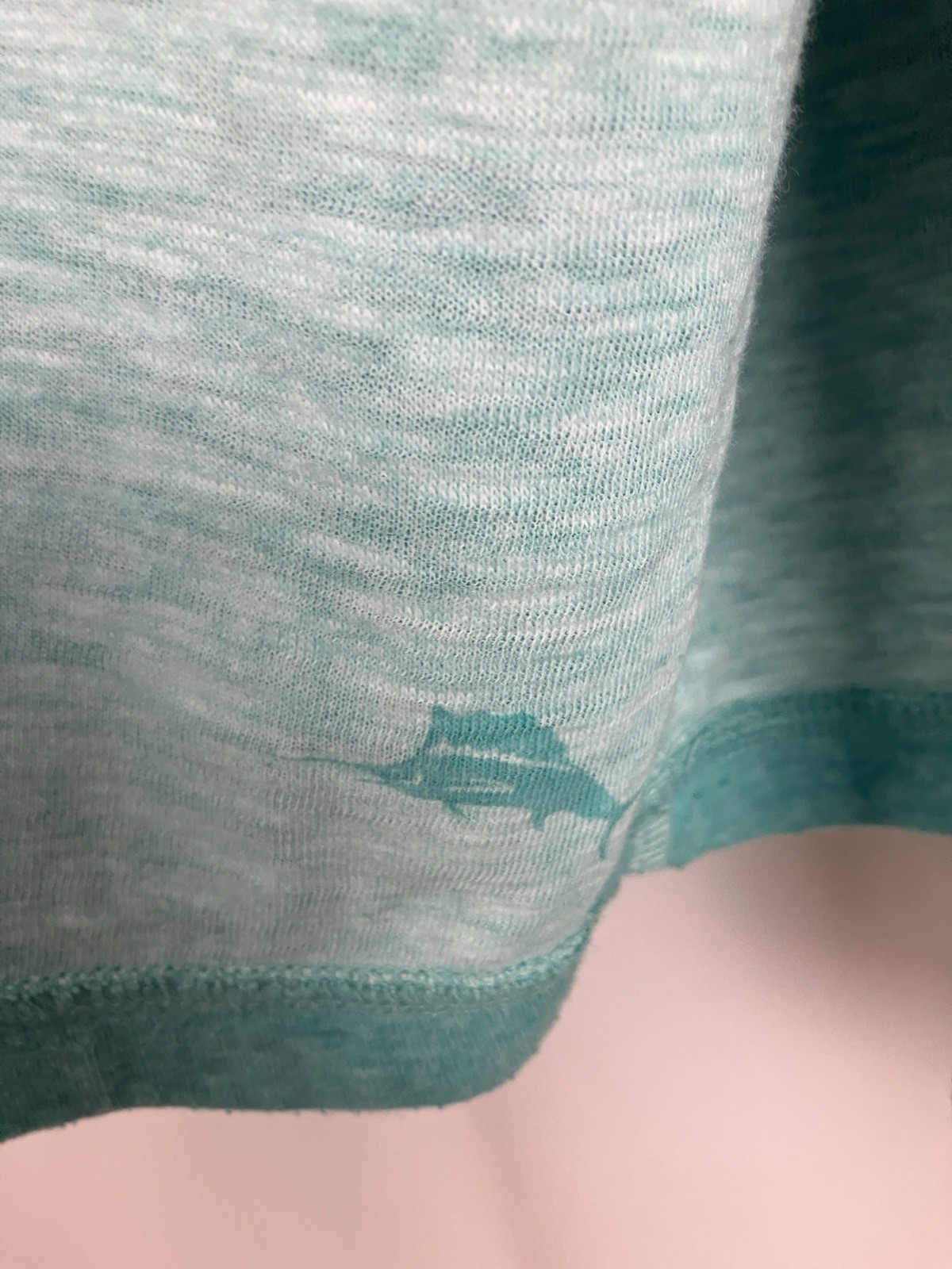 Tommy Bahama Aqua Blue Half Zip Long Sleeve Pullover Men’s Size 2XL